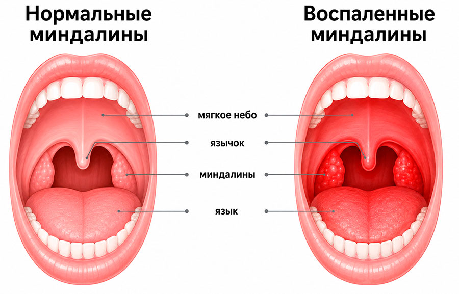 Промывание миндалин в г. Мытищи